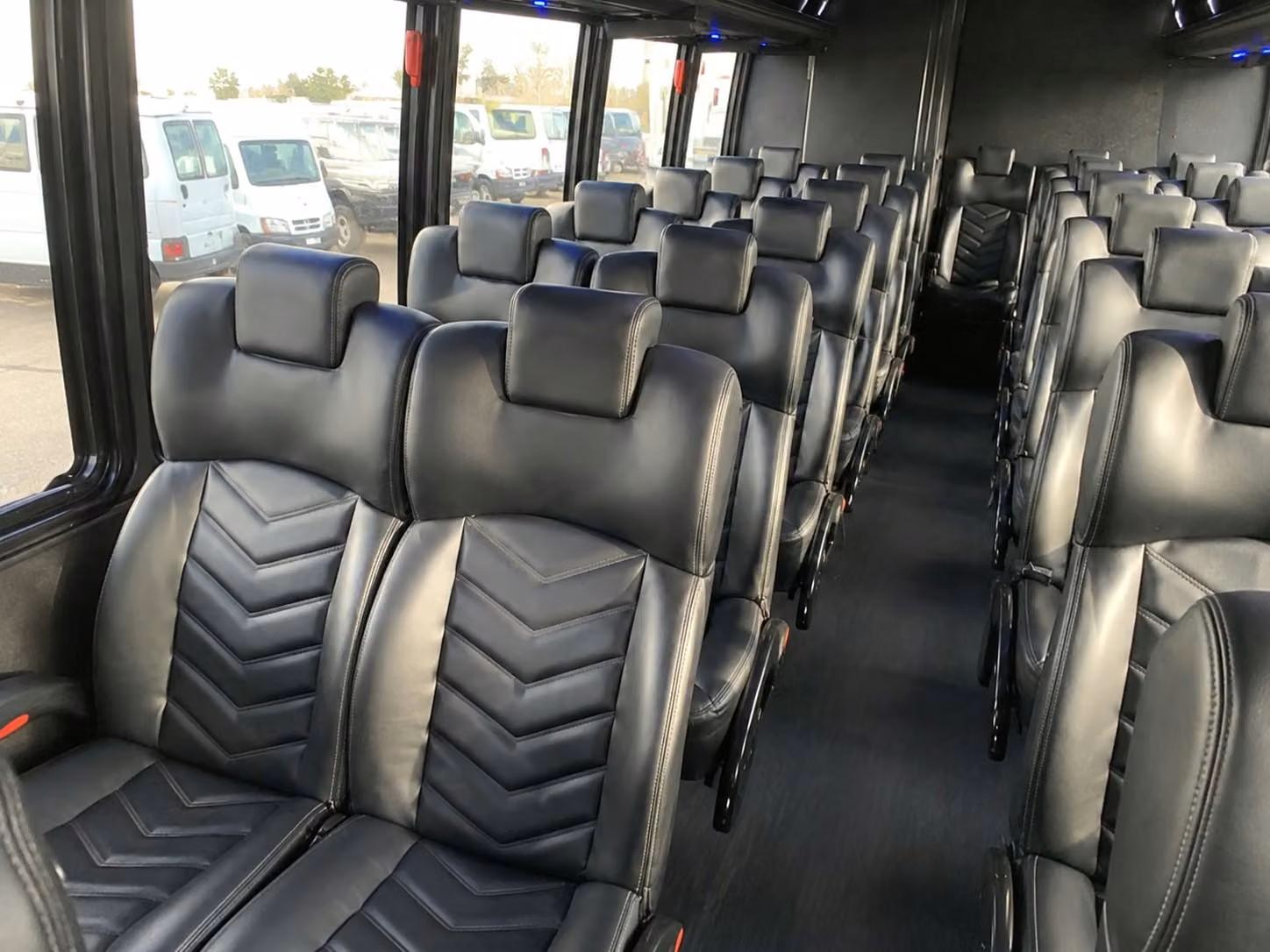 18 passenger minibus interior