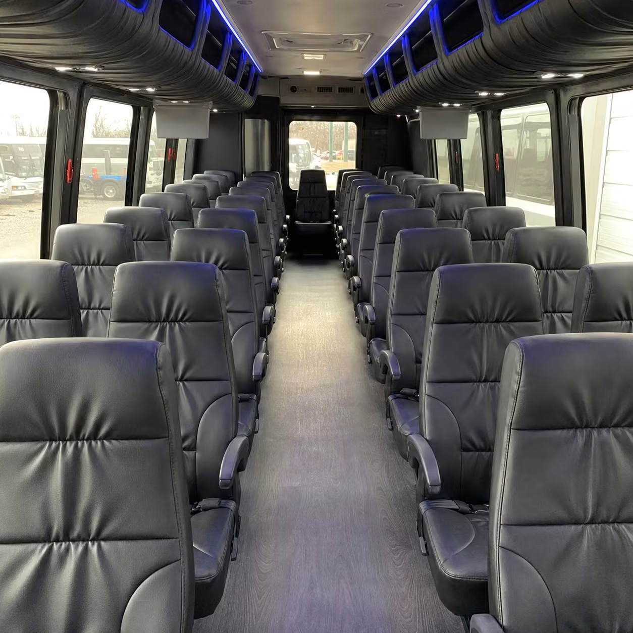 28 passenger minibus interior
