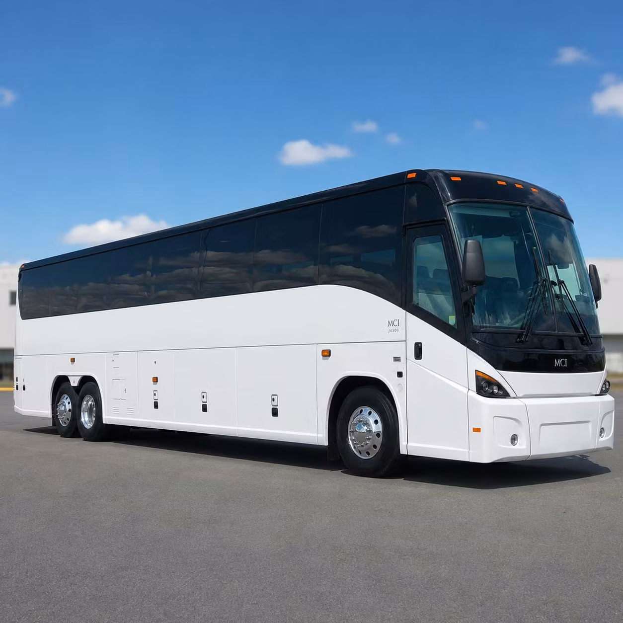 modesto charter bus rental exterior