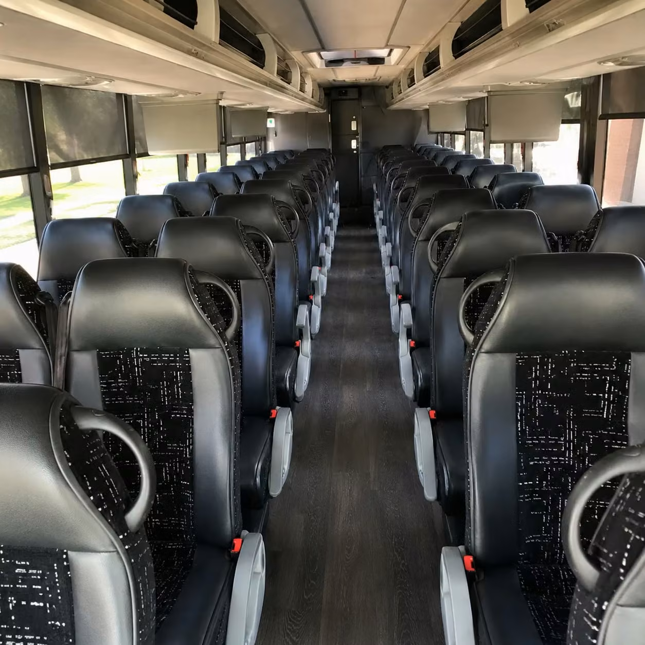 modesto charter bus rental inside
