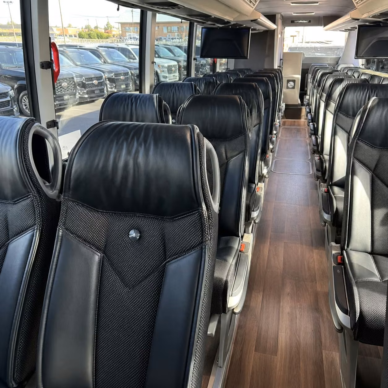 modesto charter bus rental interior
