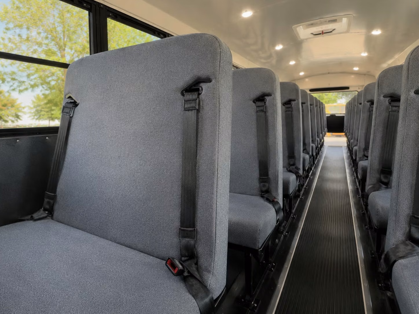 school bus inside