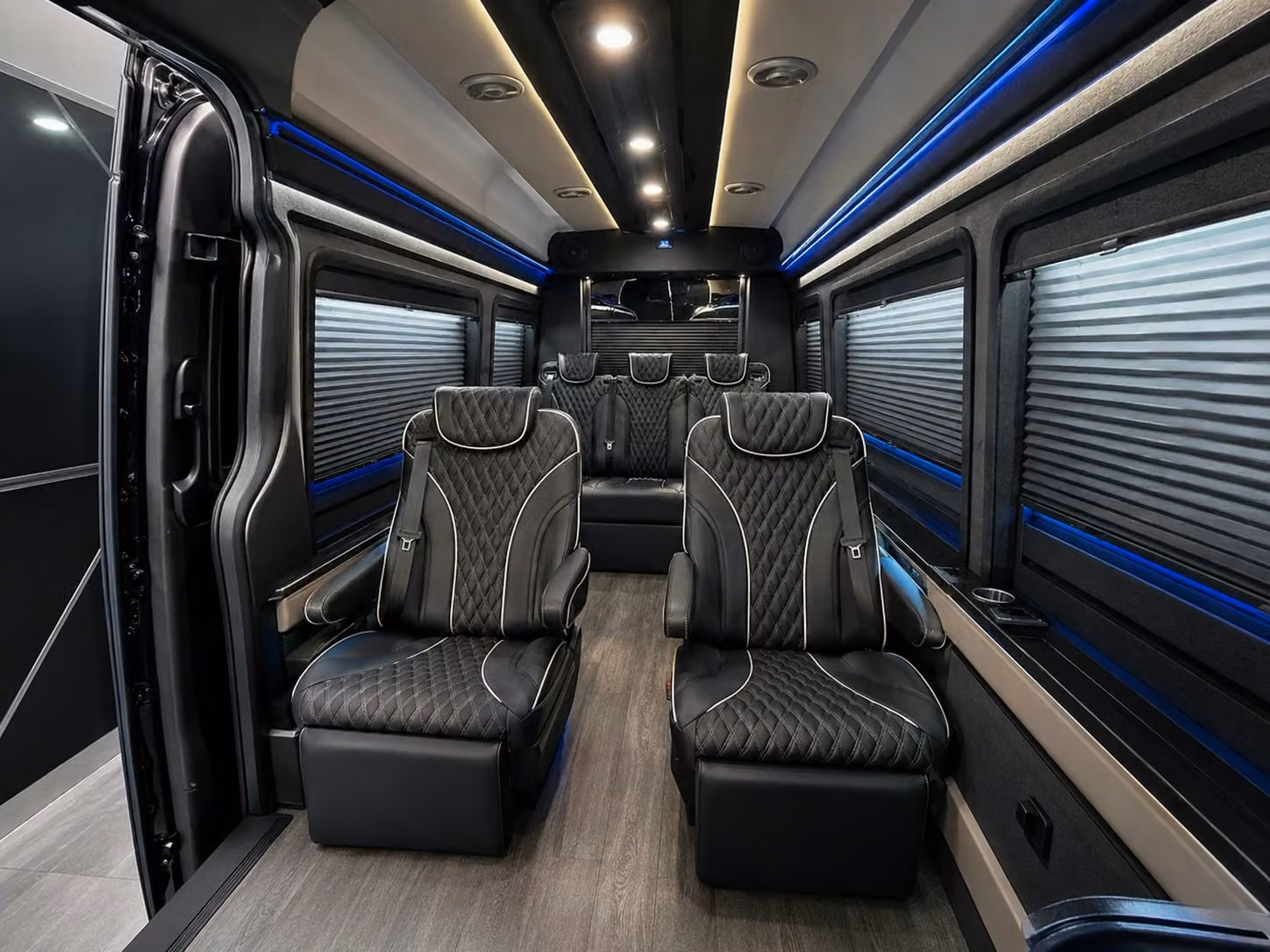 sprinter van with driver inside